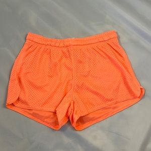Orange Mesh Ocean Drive Athletic / Comfy Short with Drawstring Small